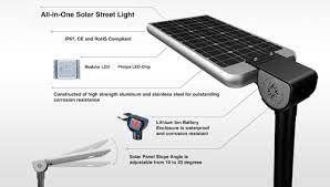 Btree LED Solar Street Light -12 W s li-ion baterií a 20w solárním panelem- 广州纵横 第 2 组-杨惠萍